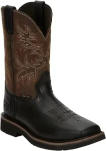 Justin Men's Driller Western Work Boot Composite Toe